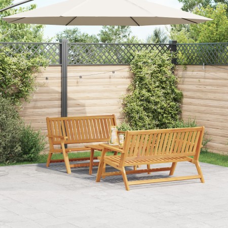 Sillas de Jardín con Mesa 3 pcs de Madera Maciza de Acacia de , Mesas de jardín - Ref: Foro24-3214448, Precio: 264,61 €, Desc...