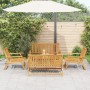 Sillas de jardín con mesa 5 piezas de madera maciza de acacia de , Mesas de jardín - Ref: Foro24-3214456, Precio: 410,63 €, D...