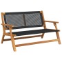 Sillas de Jardín con Mesa de Madera Sólida de Acacia Negra, 5 Piezas de , Sillas de jardín - Ref: Foro24-3214457, Precio: 437...