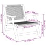 Sillas de Jardín con Mesa de Madera Sólida de Acacia Negra, 5 Piezas de , Sillas de jardín - Ref: Foro24-3214457, Precio: 437...