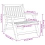 Sillas de jardín con mesa 5 piezas de madera maciza de acacia de , Mesas de jardín - Ref: Foro24-3214456, Precio: 410,63 €, D...