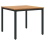 Juego de Comedor Jardín Conjunto de 5 Negro y Marrón Metal y madera de , Mesas de jardín - Ref: Foro24-3284414, Precio: 445,9...