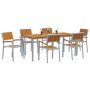 Conjunto de Comedor para Jardín Conjunto de 7 Gris Metal Duradero de , Mesas de jardín - Ref: Foro24-3284426, Precio: 684,96 ...