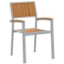 Conjunto de Comedor para Jardín Conjunto de 7 Gris Metal Duradero de , Mesas de jardín - Ref: Foro24-3284426, Precio: 684,96 ...