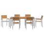 Conjunto de Comedor para Jardín Conjunto de 7 Gris Metal Duradero de , Mesas de jardín - Ref: Foro24-3284426, Precio: 684,96 ...