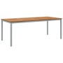 Conjunto de Comedor de Jardín Set de 7 Gris y Madera Natural de , Mesas de jardín - Ref: Foro24-3284427, Precio: 711,76 €, De...