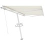 Toldo de pie retráctil manual crema 300x250 cm de vidaXL, Toldos - Ref: Foro24-3069497, Precio: 327,55 €, Descuento: %