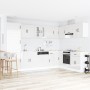 Gabinete de Cocina ""Kalmar"" con Doble Lavabo Alta Brillo Blanco Madera Elaborada de , Armarios de cocina - Ref: Foro24-3315...