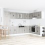 Armario de Cocina ""Kalmar"" con Doble Fregadero Gris Sonoma Madera Elaborada de , Armarios de cocina - Ref: Foro24-3315007, ...