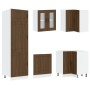Gabinete de Cocina ""Kalmar"" con Doble Fregadero Madera de Roble de , Armarios de cocina - Ref: Foro24-3315008, Precio: 205,...