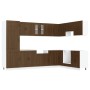 Gabinete de Cocina ""Kalmar"" con Doble Fregadero Madera de Roble de , Armarios de cocina - Ref: Foro24-3315008, Precio: 205,...