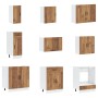 Gabinete de Cocina ""Kalmar"" con Doble Fregadero de Madera Vieja de , Armarios de cocina - Ref: Foro24-3315009, Precio: 211,...