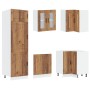 Gabinete de Cocina ""Kalmar"" con Doble Fregadero de Madera Vieja de , Armarios de cocina - Ref: Foro24-3315009, Precio: 211,...