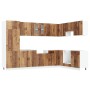 Gabinete de Cocina ""Kalmar"" con Doble Fregadero de Madera Vieja de , Armarios de cocina - Ref: Foro24-3315009, Precio: 211,...