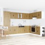 Gabinete de Cocina ""Kalmar"" con Lavabo Doble en Madera de Roble Artesanal de , Armarios de cocina - Ref: Foro24-3315010, Pr...