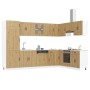 Gabinete de Cocina ""Kalmar"" con Lavabo Doble en Madera de Roble Artesanal de , Armarios de cocina - Ref: Foro24-3315010, Pr...