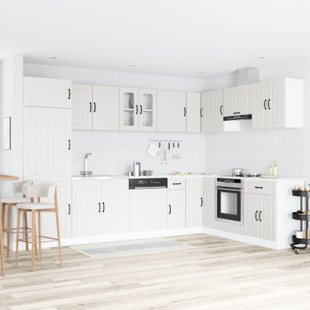 Gabinete de Cocina ""Lucca"" con Doble Lavabo Blanco de Madera Ingenierizada de , Armarios de cocina - Ref: Foro24-3315011, P...