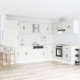 Gabinete de Cocina ""Lucca"" con Doble Lavabo Blanco de Madera Ingenierizada de , Armarios de cocina - Ref: Foro24-3315011, P...