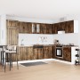 Mueble de cocina ""Lucca"" con fregadero de roble ahumado en madera elaborada de , Armarios de cocina - Ref: Foro24-3315016, ...