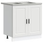 Gabinete de Lavabo 'Porto' con Lavabo Blanco 80x46x84,5 cm de Madera de , Armarios de cocina - Ref: Foro24-3315021, Precio: 2...