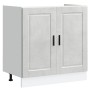 Gabinete base de fregadero ""Porto"" con fregadero gris concreto 80x46x84,5 cm de madera elaborada de , Armarios de cocina - ...