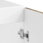 Gabinete Base para Fregadero ""Porto"" con Fregadero de Roble Ahumado 80x46x84,5 cm en Madera Elaborada de , Armarios de coci...