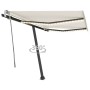 Toldo manual retráctil con LED crema 300x250 cm de vidaXL, Toldos - Ref: Foro24-3069702, Precio: 386,73 €, Descuento: %