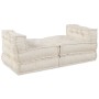 Pouf Sofá Modular de 4 Plazas Convertible de Tela Crema de , Cojines para sillas y sofás - Ref: Foro24-3315064, Precio: 488,7...