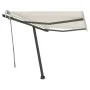 Toldo manual retráctil con LED crema 300x250 cm de vidaXL, Toldos - Ref: Foro24-3069702, Precio: 380,68 €, Descuento: %
