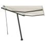 Toldo manual retráctil con LED crema 300x250 cm de vidaXL, Toldos - Ref: Foro24-3069702, Precio: 386,73 €, Descuento: %