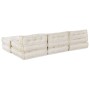Pouf Sofá Modular de 4 Plazas Convertible de Tela Crema de , Cojines para sillas y sofás - Ref: Foro24-3315064, Precio: 488,7...