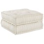 Sofá Puff Modular de 2 Plazas Convertible en Tela Crema de , Cojines para sillas y sofás - Ref: Foro24-3315065, Precio: 231,5...