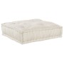 Sofá Puff Modular de 2 Plazas Convertible en Tela Crema de , Cojines para sillas y sofás - Ref: Foro24-3315065, Precio: 231,5...