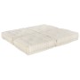 Sofá Puff Modular de 2 Plazas Convertible en Tela Crema de , Cojines para sillas y sofás - Ref: Foro24-3315065, Precio: 231,5...