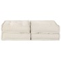 Sofá Puff Modular de 2 Plazas Convertible en Tela Crema de , Cojines para sillas y sofás - Ref: Foro24-3315065, Precio: 231,5...