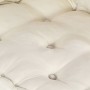 Sofá Puff Modular de 2 Plazas Convertible en Tela Crema de , Cojines para sillas y sofás - Ref: Foro24-3315065, Precio: 231,5...