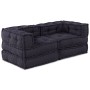 Pufs Modulares 2 pcs de Tela Antracita de , Cojines para sillas y sofás - Ref: Foro24-3315066, Precio: 288,10 €, Descuento: %