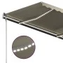 Toldo manual retráctil con LED crema 300x250 cm de vidaXL, Toldos - Ref: Foro24-3069702, Precio: 380,68 €, Descuento: %
