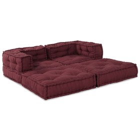 Pufs Modulares 2 pcs de Tela Borgoña de , Cojines para sillas y sofás - Ref: Foro24-3315071, Precio: 333,17 €, Descuento: %