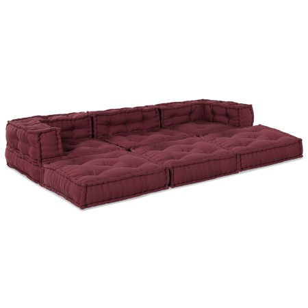 Poufs Modulares 3 pcs Tela Burdeos de , Cojines para sillas y sofás - Ref: Foro24-3315072, Precio: 457,83 €, Descuento: %