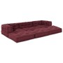 Poufs Modulares 3 pcs Tela Burdeos de , Cojines para sillas y sofás - Ref: Foro24-3315072, Precio: 457,83 €, Descuento: %