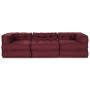 Poufs Modulares 3 pcs Tela Burdeos de , Cojines para sillas y sofás - Ref: Foro24-3315072, Precio: 457,83 €, Descuento: %