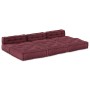 Pouffes Modulares 4 pcs Tela Burdeos de , Cojines para sillas y sofás - Ref: Foro24-3315073, Precio: 554,16 €, Descuento: %