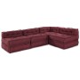 Pouffes Modulares 4 pcs Tela Burdeos de , Cojines para sillas y sofás - Ref: Foro24-3315073, Precio: 554,16 €, Descuento: %