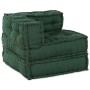 Poufs Modulares 2 pcs Tela Verde de , Cojines para sillas y sofás - Ref: Foro24-3315076, Precio: 289,87 €, Descuento: %