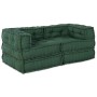 Poufs Modulares 2 pcs Tela Verde de , Cojines para sillas y sofás - Ref: Foro24-3315076, Precio: 289,87 €, Descuento: %