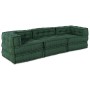 Poufs Modulares 3 pcs Tela Verde de , Cojines para sillas y sofás - Ref: Foro24-3315077, Precio: 426,88 €, Descuento: %