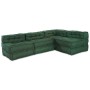Poufs Modulares 4 pcs Tela Verde de , Cojines para sillas y sofás - Ref: Foro24-3315078, Precio: 540,88 €, Descuento: %