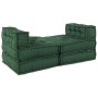 Poufs Modulares 4 pcs Tela Verde de , Cojines para sillas y sofás - Ref: Foro24-3315078, Precio: 540,88 €, Descuento: %