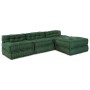 Pouffes Modulares 4 pcs Tela Verde de , Cojines para sillas y sofás - Ref: Foro24-3315079, Precio: 525,47 €, Descuento: %